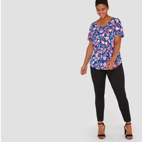 Joe Fresh Tops - NWT Joe Fresh Women’s Print Slub Knit Dark Blue